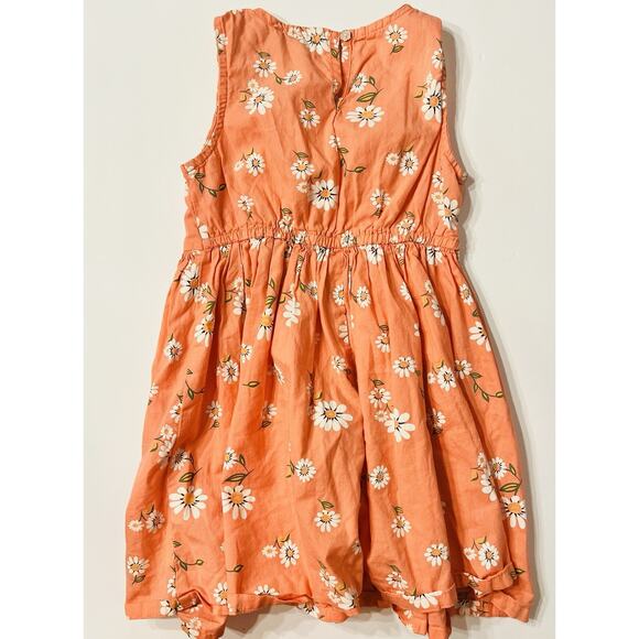 June Bug 4T Girls Dress, Orange Floral - Picture 4 of 4